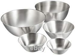 Stainless bowl 5 pcs