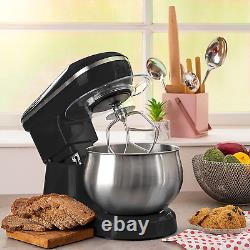 Stand Mixer, 6 Speed Electric Mixer with 5.5 Quart Stainless Steel Mixing Bowl