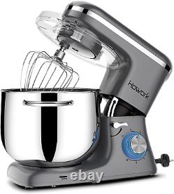 Stand Mixer, 8.45 QT Bowl 660W Food Mixer, Multi Functional Kitchen Electric Mix