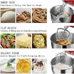 Stand Mixer 800W 4.3QT Kitchen Electric Food Dough Mixer Stainless Steel Bowl US