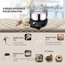 Stand Mixer Food Mixers, with 5QT Mixing Bowl for Bread and Dough, Electric