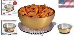 Stylish 3Q Insulated Bowl for Hot/Cold Food Perfect for Potlucks & Tailgates