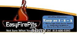 TB26K DIY Fire Pit Kit 26 Long Fire Table/ Trough Burner w Mounting Kit SS316