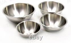 Thai Stainless Steel Zebra Brand Mixing Bowl Set 18-21-24 cm Free 15 cm (4pcs)