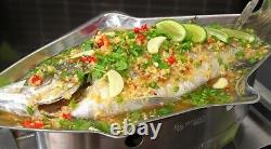 Traditional Thai Fish Platter Stainless Steel Keep Warm Food Sea Food Hot Pot