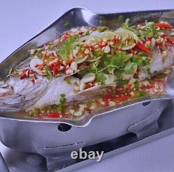 Traditional Thai Fish Platter Stainless Steel Keep Warm Food Sea Food Hot Pot