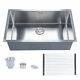 Undermount Stainless Steel Kitchen Sink Single Bowl 28 X 18 X 9 With Grid