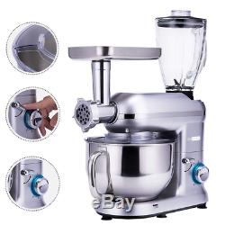 VIVOHOME 3 In 1 Stand Mixer 6QT Stainless Steel Bowl Food Meat Grinder Blender