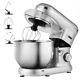 Vivohome Electric 6-speed Stand Mixer Tilt-head Stainless Steel Bowl 650w Silver