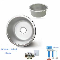 Various Sizes Single Bowl Under Mount Kitchen Sink Stainless Steel