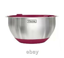 Viking 10-Piece Stainless Steel Mixing Prep And Serving Bowl Set Non-Slip Bowl