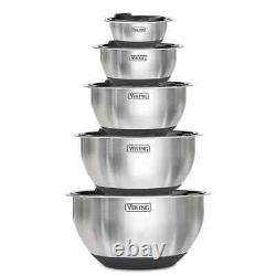 Viking 10-Piece Stainless Steel Mixing, Prep and Serving Bowl Set