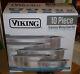 Viking 10-piece Stainless Steel Mixing, Prep And Serving Bowl Set, Nib, Gray