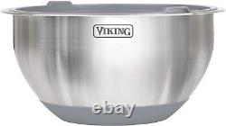 Viking 10-Piece Stainless Steel Mixing, Prep and Serving Bowl Set, NIB, Gray