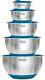 Viking 10-piece Stainless Steel Mixing, Prep And Serving Bowl Set, Teal