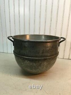 Vintage 10 QT Steel Mixing Bowl Hobart Classic Mixer Commercial