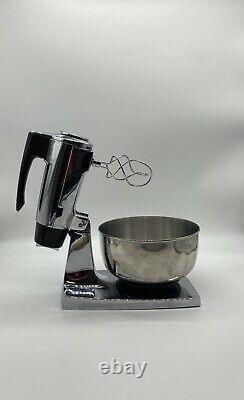 Vintage 1970s Sunbeam Deluxe Mixmaster 12-Speed Stand Mixer with Accessories