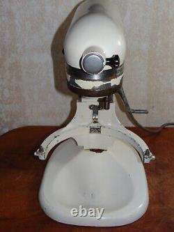 Vintage Hobart Kitchenaid K5-A Large Commercial Mixer Bowl Wisk & Instructions