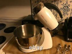 Vintage MCM SUNBEAM MIXMASTER Model 12 2 Stainless Steel Bowls & Beaters Tested