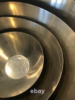 Vintage Mid Century Stelton Stainless Nesting Bowls 4 Denmark Holmblad Jacobsen