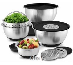 Wolfgang Puck Stainless Steel 12-Piece Mixing Bowl & Prep Set NEW IN BOX! FAST