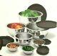 Wolfgang Puck 14 Piece Mixing Bowl Set With Lids Bistro Elite Collection Steel