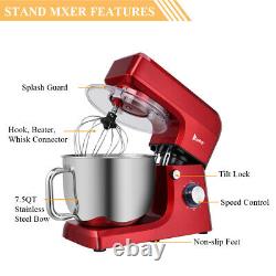 ZOKOP stand mixer Mixing Pot Kitchen Machine 7.5QT Large Mix Bowl Chef Machine