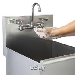 18 X 18 X 14 Avec Robinet Utilitaire Commercial En Acier Inoxydable Sink Bowl Mop Préparation