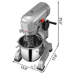20qt 1hp Electric Food Stand Mixer Dough Mixer 20l Bowl Cake Pro Électrique 20l