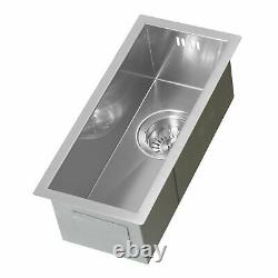 320190mm Petit Acier Inoxydable 0.5 Demi-bol Inset/undermount Kitchen Sink Nouveau