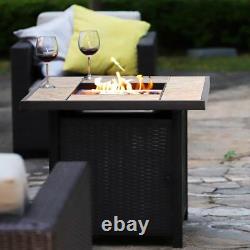32lpg Propane Gas Fire Pit Table Fireplace Patio Heater Outdoor Backyard Gift