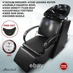 Backwash Unit Shampooing Ceramic Sink Bowl Barber Chair Salon De Footrest Réglable