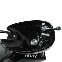 Backwash Unit Shampooing Ceramic Sink Bowl Barber Chair Salon De Footrest Réglable