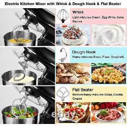 Bessky Electric Food Stand Mixer 6.2l 6 Speed 660w Kitchen Inox Bol Mixer