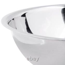 Bol à mélanger en acier inoxydable 30 quart extra large, poids moyen, poli miroir