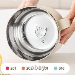 Bol de ramen avec couvercle, tasse isolée portable pour nouilles chaudes pour bureau appartement