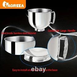 Bol en acier inoxydable Kitchen Aid, bol en acier inoxydable pour mélangeur 4,5 et 5 quarts