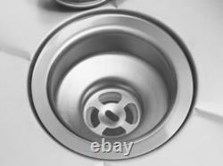 Bol en acier inoxydable commercial utilitaire de 36 x 24 x 14 pouces, évier de préparation 36, épaisseur 16.