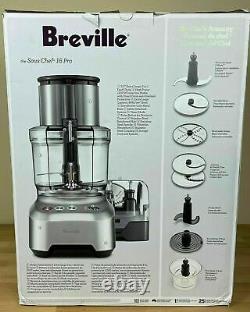 Breville Sous Chef Pro 16-cup Processeur Alimentaire Brossé Inoxydable Bfp800xl / Nouveau