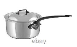 Casserole Mauviel M'Cook CI 2.6mm avec couvercle et poignée en fonte, 0,8 litre