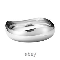 Cobra par Georg Jensen Bol de service en acier inoxydable poli miroir de grande taille Nouveau