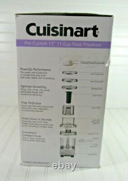 Cuisinart Pro Custom 11 Cup Processeur De Nourriture Modèle Dlc-8sbcy Brshd Chrome Fastship