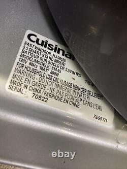 Cuisinart Sm-55 5-1/2 Quart 12-speed Stand Mixer, Chrome Brossé Avecaccessoires