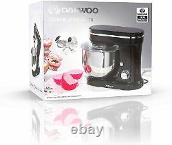 Daewoo 1200w Stand Mixer 5l Stainless Steel Bowl Et Strong Motor Whisk Beater