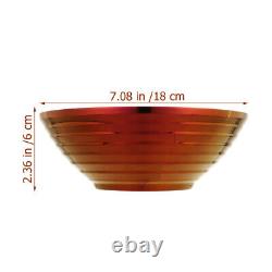 Ensemble de 5 bols à nouilles pratiques en acier inoxydable, conteneur à nouilles à double étage.