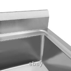 Évier de cuisine à cuve unique s'adapte à la buanderie salle de bain en acier inoxydable durable US