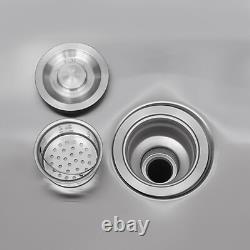 Évier de cuisine à cuve unique s'adapte à la buanderie salle de bain en acier inoxydable durable US