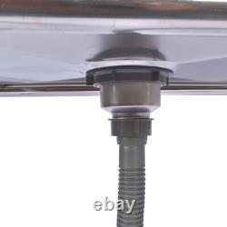 Évier utilitaire en acier inoxydable 47,2 avec robinet extractible et égouttoir