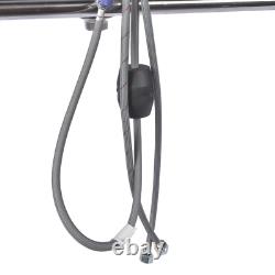 Évier utilitaire en acier inoxydable 47,2 avec robinet extractible et égouttoir