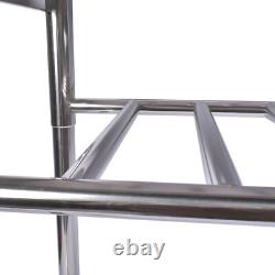 Évier utilitaire en acier inoxydable 47,2 avec robinet extractible et égouttoir